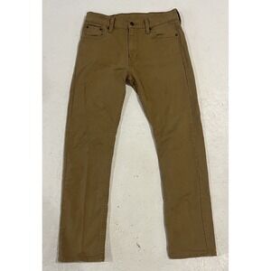 Levis Mens‎ 513 Slim Straight Fit Jeans Tan Khaki Brown Size 30x30 Pants